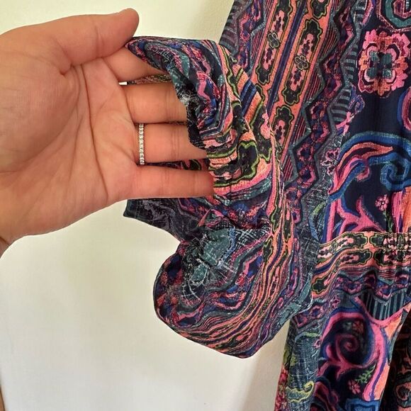 Anthropologie By Anthropologie Sydney Multi Color Midi Dress - Picture 13 of 16